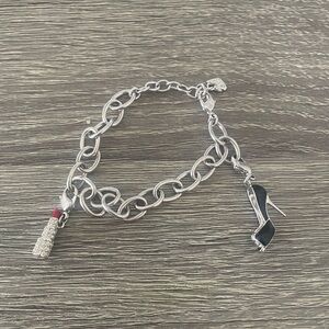 Swarovski Silver Charm bracelet